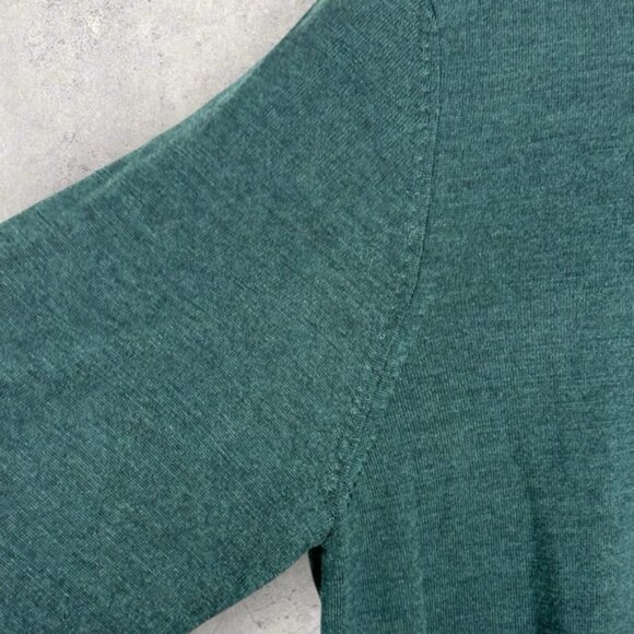 NWT Samsoe 100% Merino Wool Green Crew Neck Lightweight Sweater Mens Size XL New - Picture 8 of 15